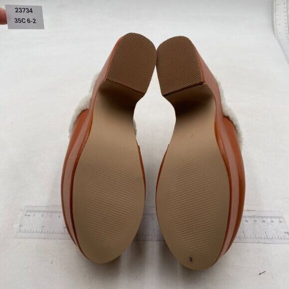 Pazzion Brown Comfy Thick Platform Round Toe Slip On Block High Heel Clogs Mules - Picture 6 of 7